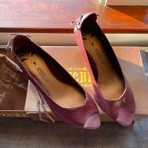 SEYCHELLES AFTER DINNER MINT PEEP TOE KITTEN HEELS